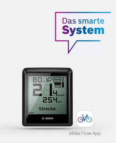 BOSCH Fahrradcomputer BOSCH E-Bike Nachrüst-Kit "INTUVIA 100" kpl. für "Das Smarte System"