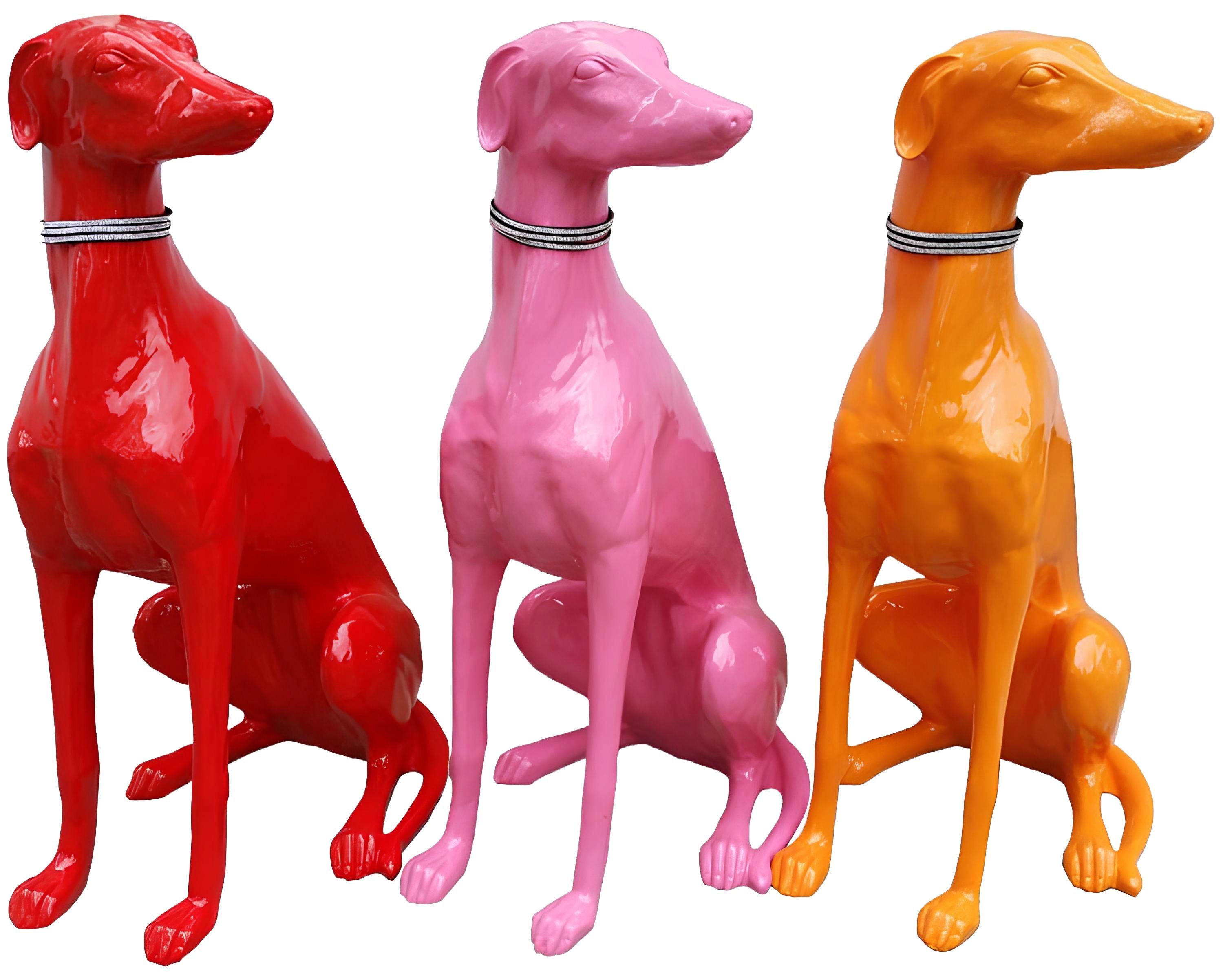 JVmoebel Skulptur Elegante abstrakte Deko Figur Windhund aus hochwertigem Material (ABSTRAKTE SKULPTUR MATERIAL: ACRYL 80 CM HÖHE), Made in Europa