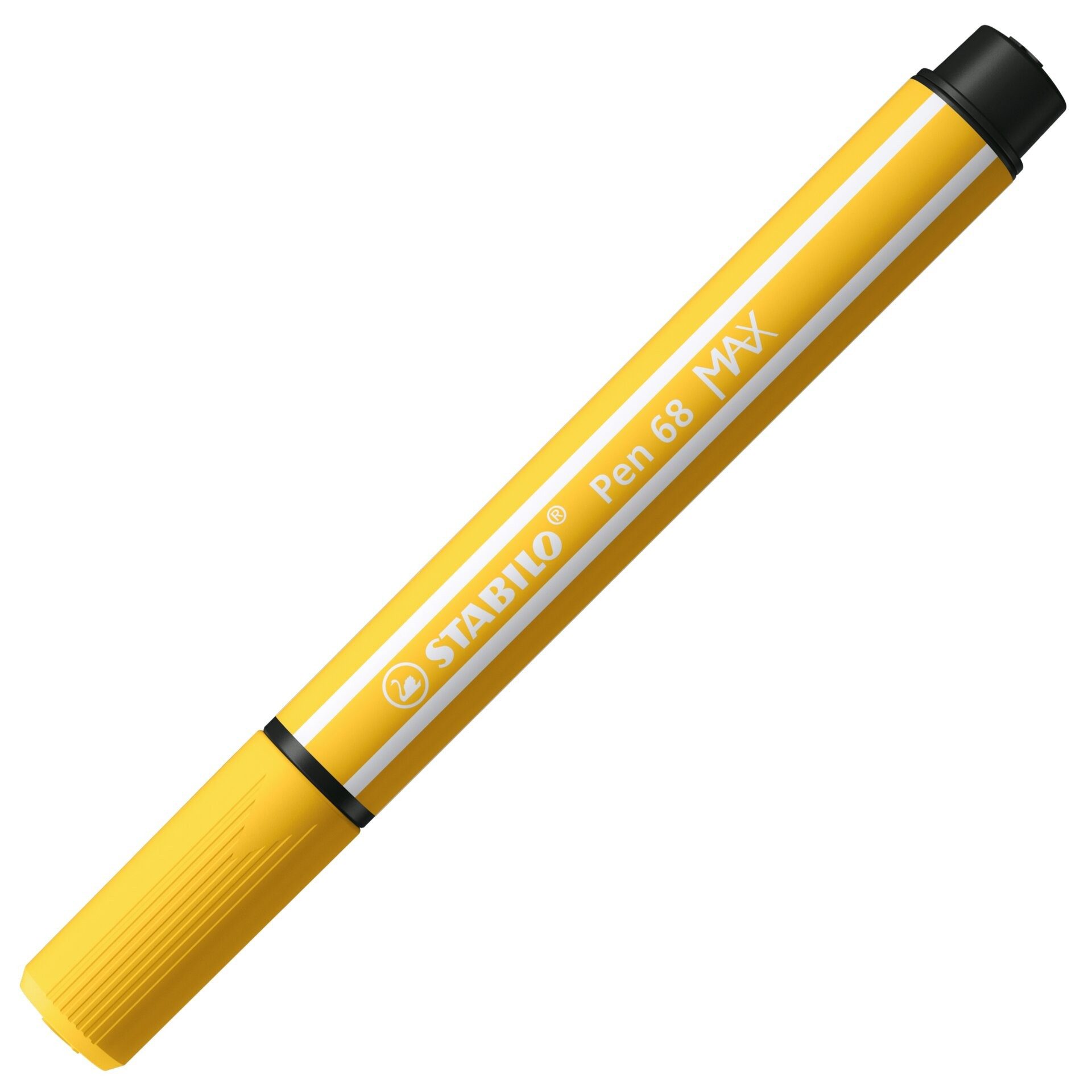 STABILO Filzstift Pen 68 MAX Premium Filzstift 6er Set mit Keilspitze, 12 Stunden Austrocknungsschutz