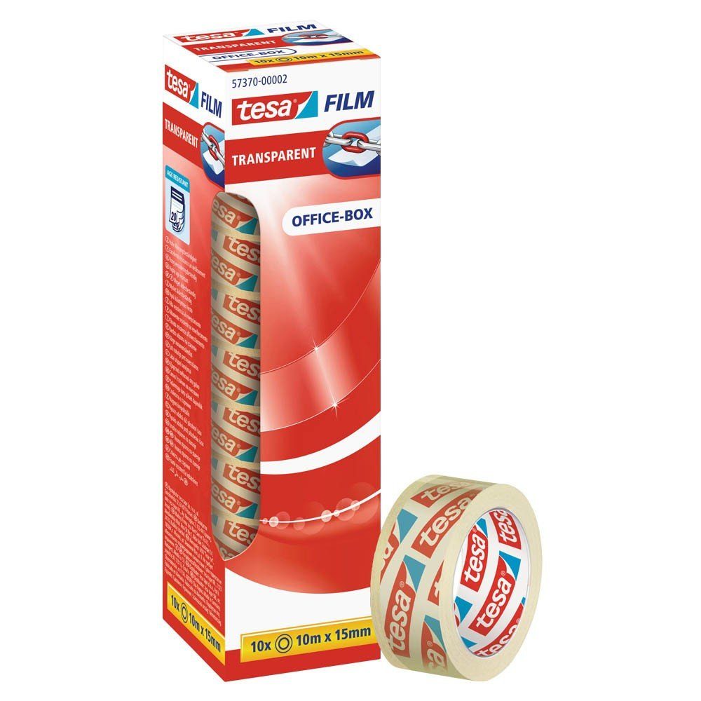 Klebeband 10 Rollen Klebefilm 15mm x 10m transparent