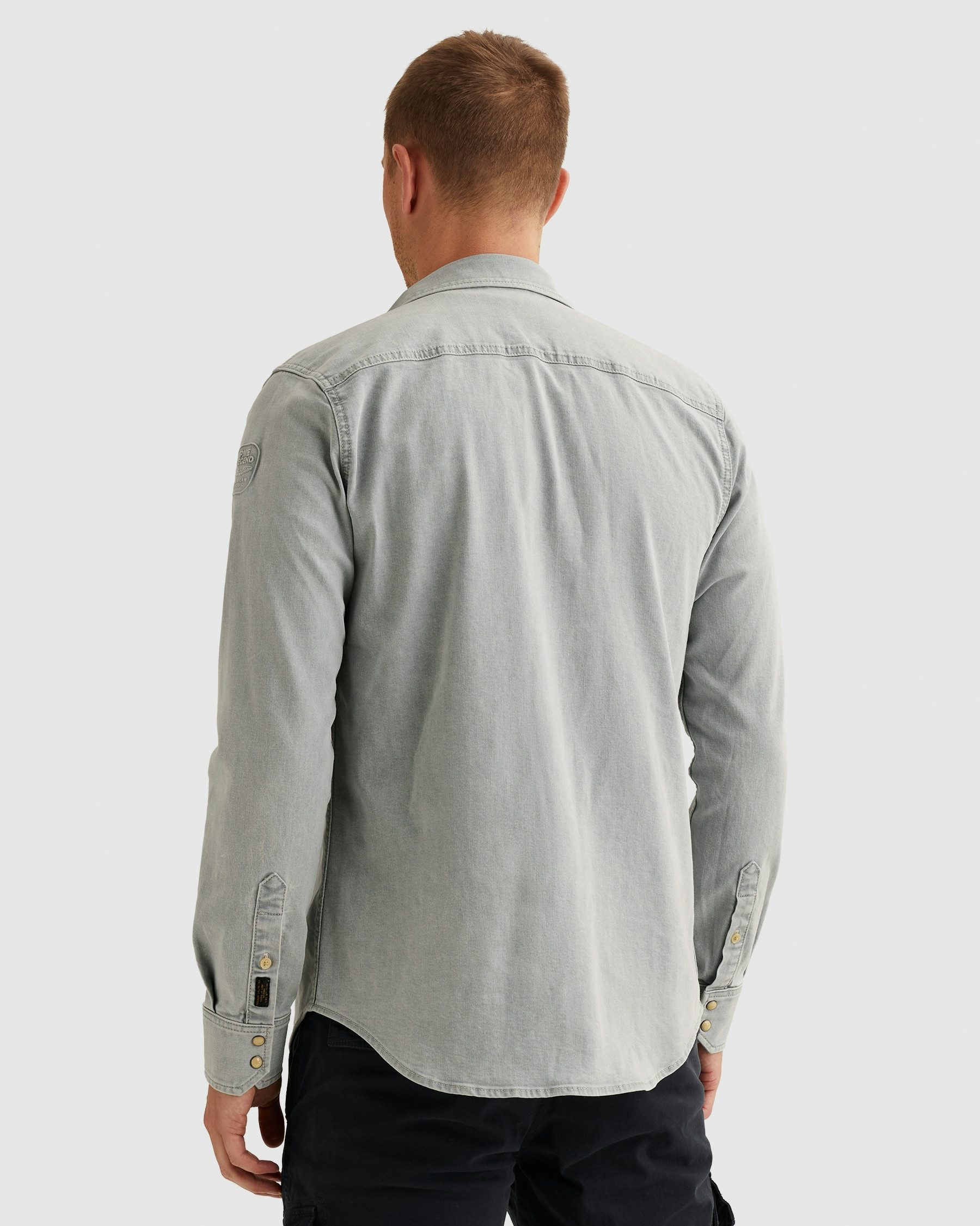 PME LEGEND Jeanshemd Denim Shirts Sunset Greyblue Shade mit Druckknopfleist günstig online kaufen