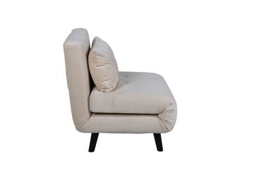 ebuy24 Schlafsofa Vicky Schlafsofa,Sessel Velour beige.