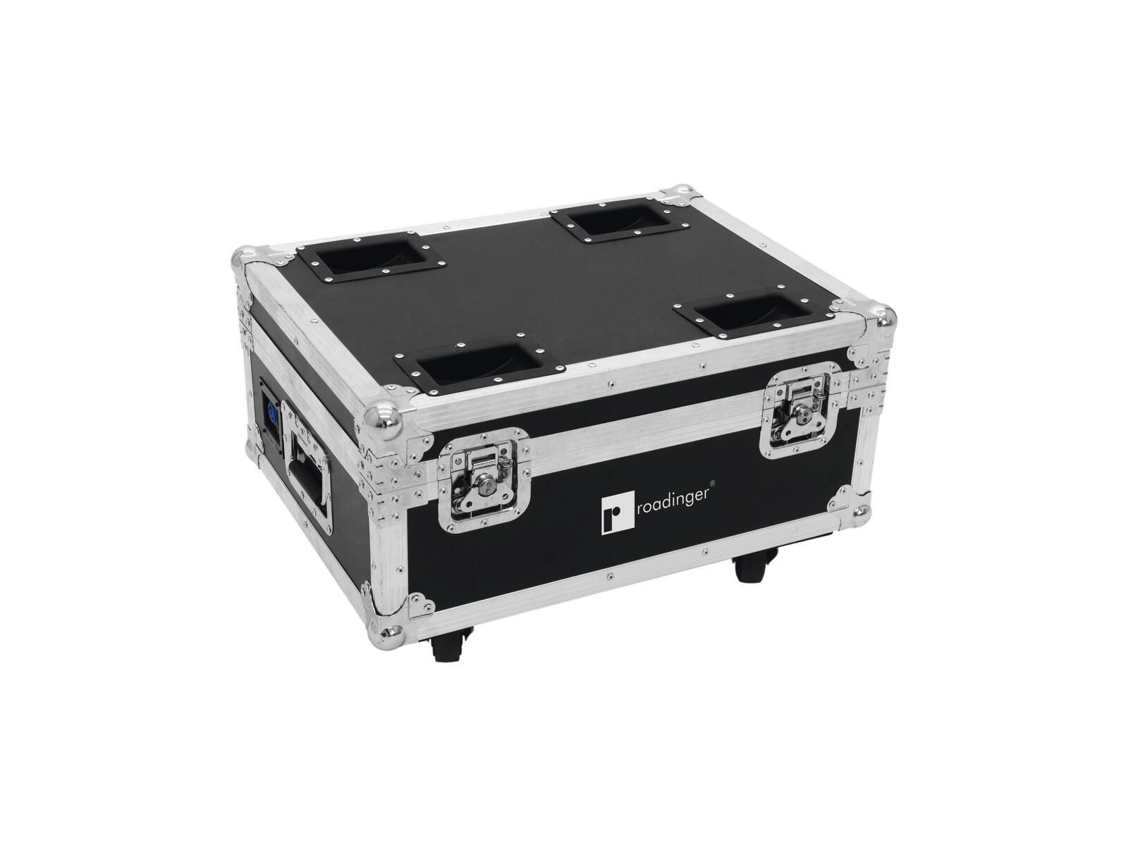 Thumbnail - Roadinger Transportbehälter ROADINGER Flightcase 4x AKKU UP-4 QuickDMX mit Ladefunktion