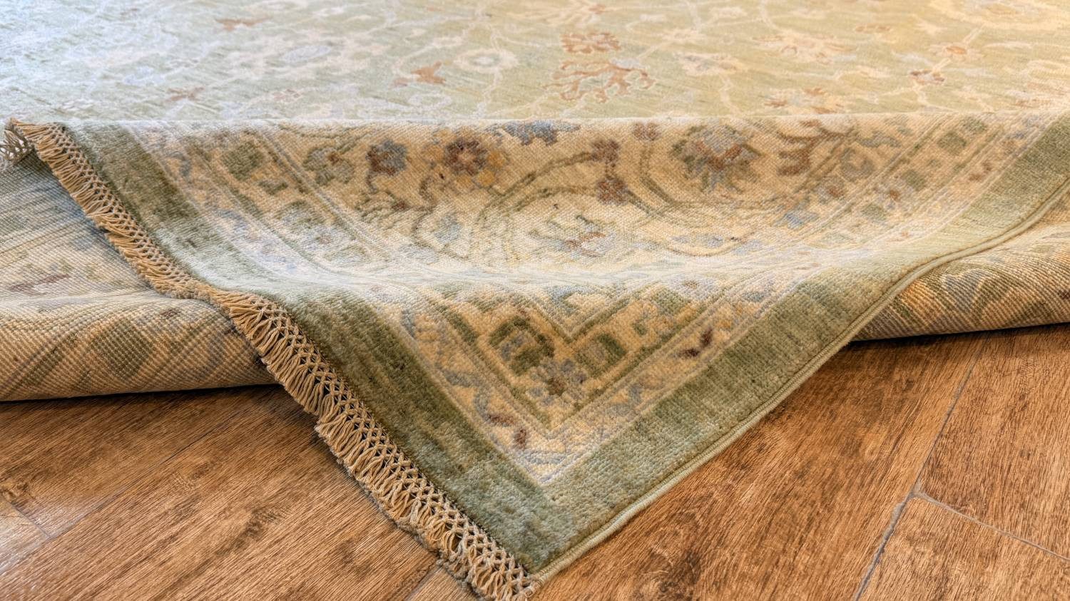 Rug Studios Teppich ZIEGLER FARAHAN-ORIGINAL HANDGEKNÜPFT, Rechteckig, Höhe: 8 mm, Handgefertigt, 274 x 356 cm, Grün