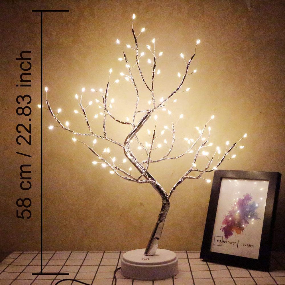 MUPOO LED Baum Künstlicher LED Bonsai Tischleuchte Dekolicht, USB-/Batterie günstig online kaufen
