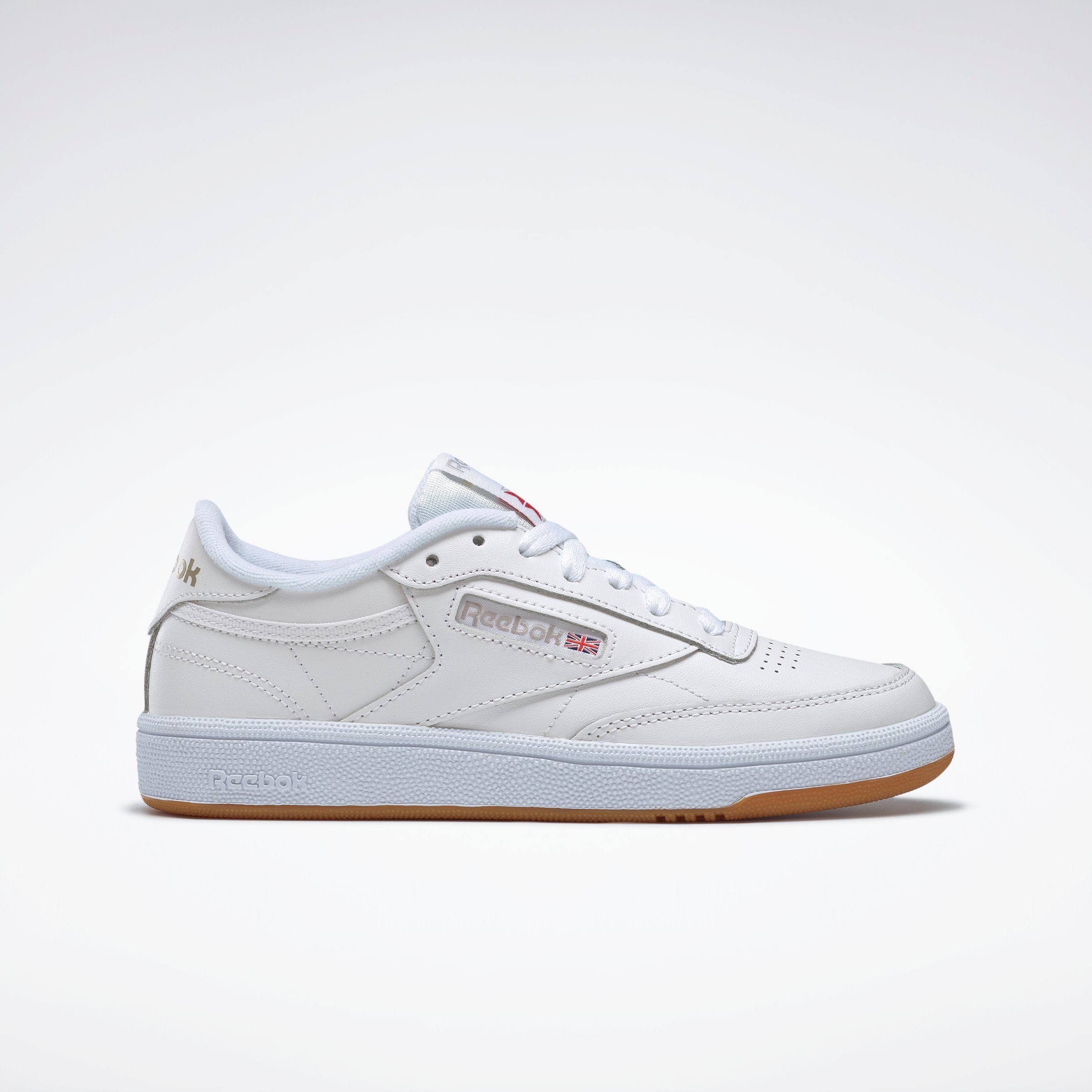 Sneaker 85 WHITE-LIGHT-GREY-GUM Classic C CLUB Reebok