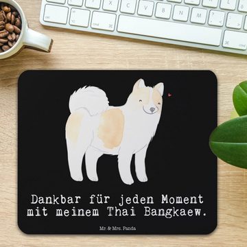 Mr. & Mrs. Panda Mauspad Thai Bangkaew Moment - Schwarz - Geschenk, Computer zubehör, Tierfreu (1-St), Made in Germany