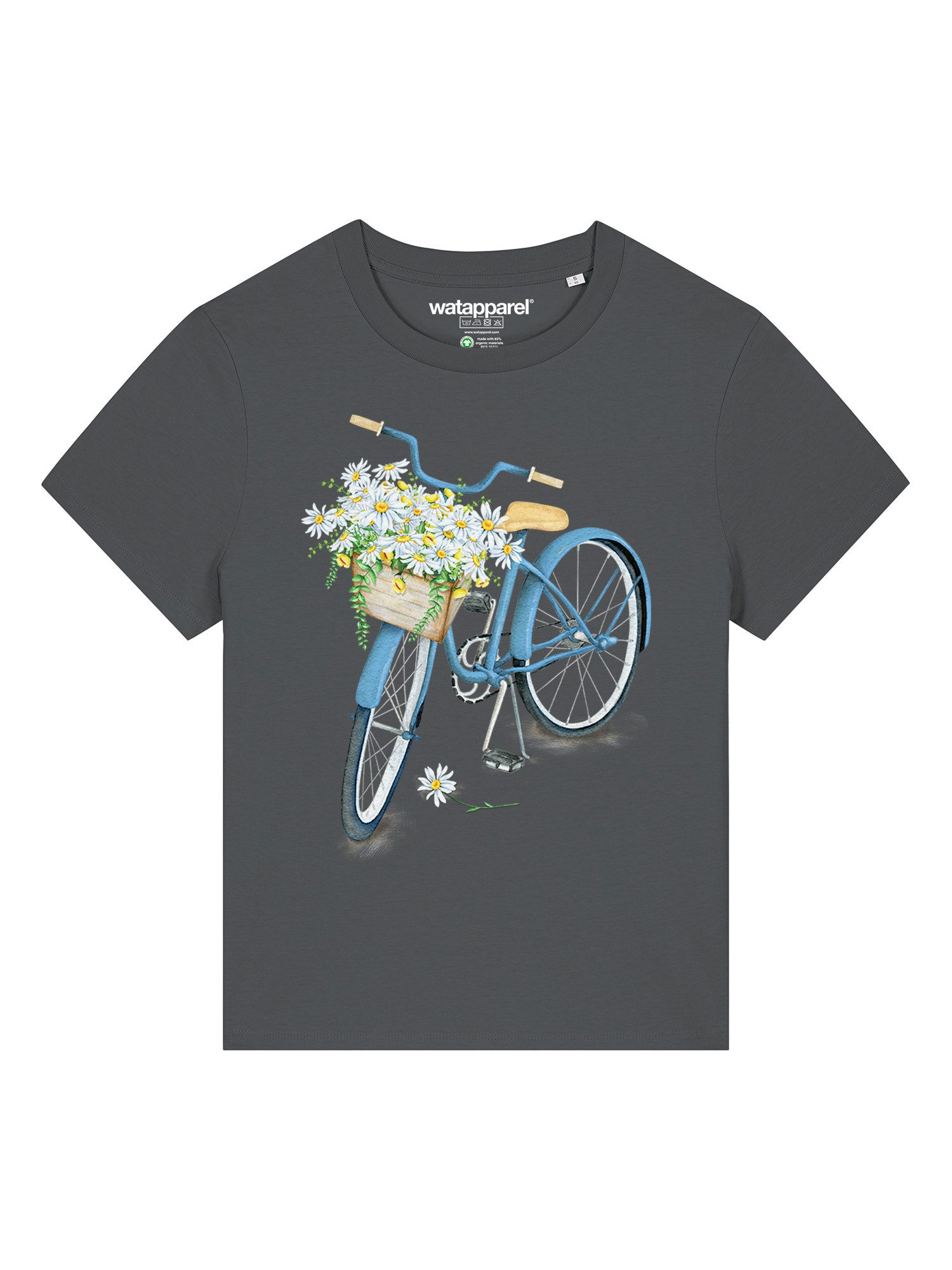 wat? Apparel T-Shirt Blaues Damenrad günstig online kaufen