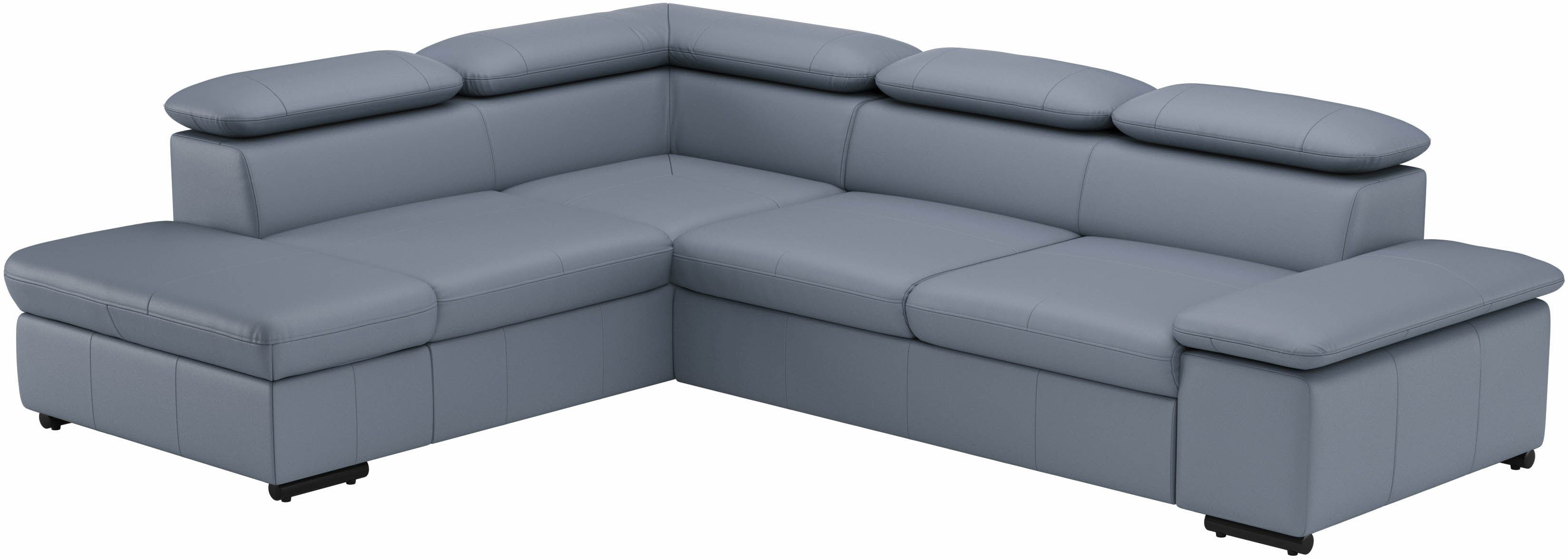sit&more Ecksofa Alcudia L-Form, mit Armteilverstellung, optional Kopfteilverstellung und Bettfunktion