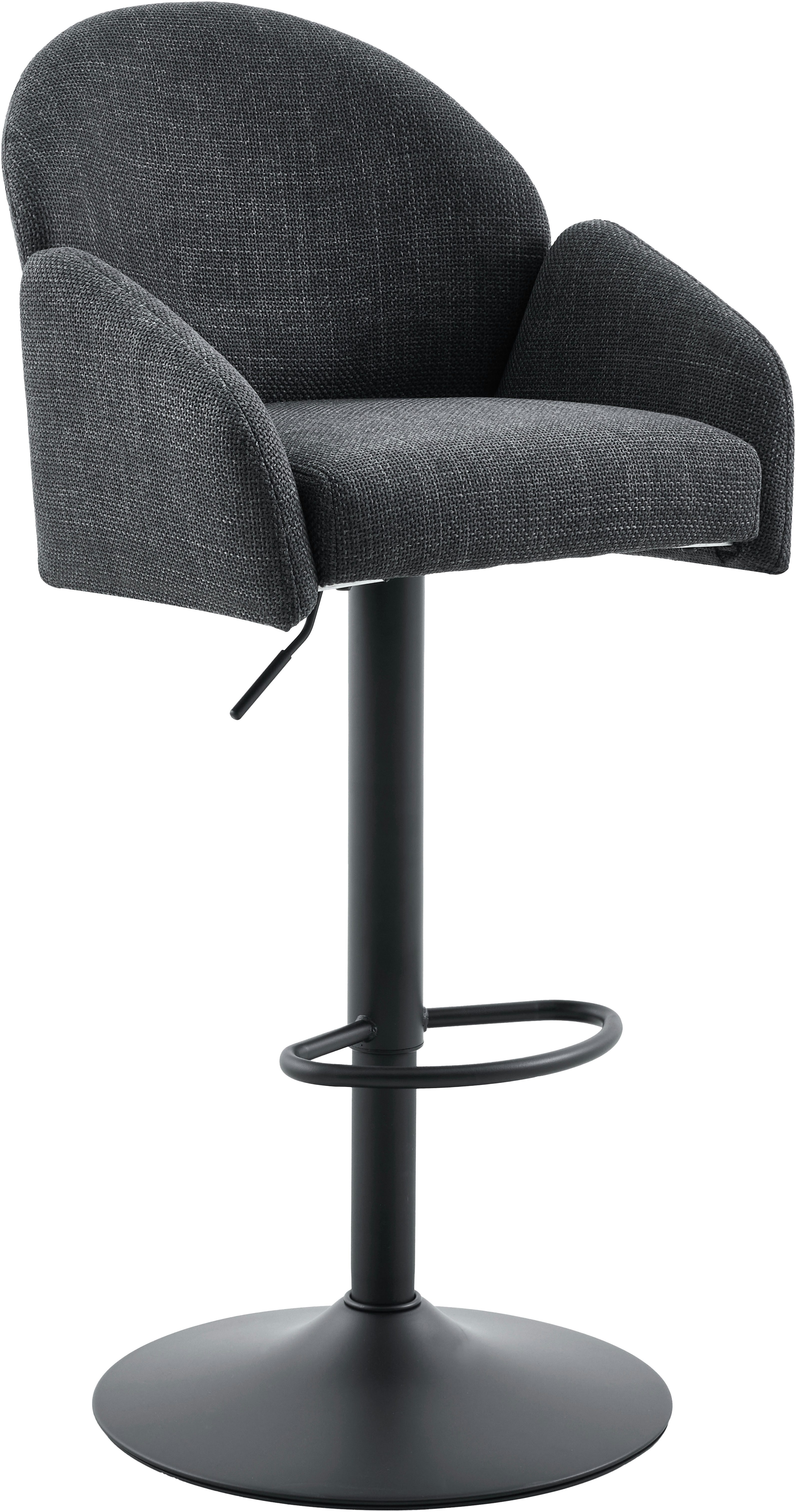 HELA Barhocker HOLLY (Set, 2 St), 360° drehbar, Höhenverstellbar, Armlehnen, Gestell angepasst an Bezug