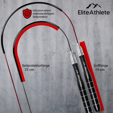 EliteAthlete Springseil EliteAthlete® Premium Springseil inkl. Seilschoner + Tasche