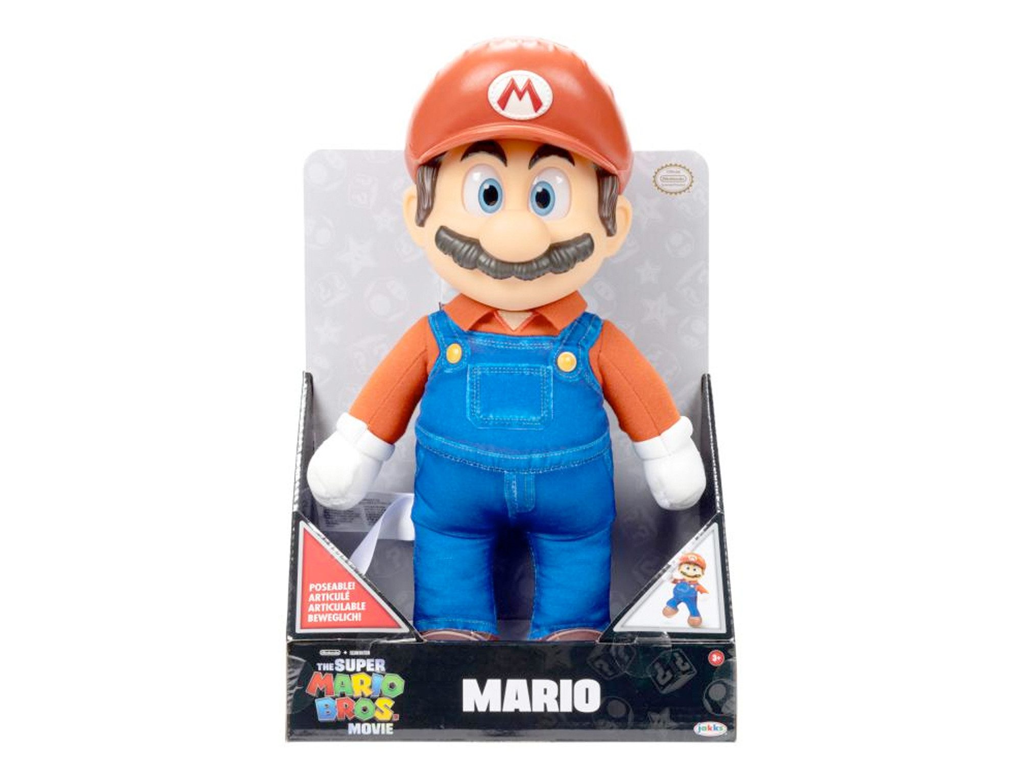 Super Mario Merchandise-Figur Nintendo Super Mario Movie Roto Plüsch Mario, 35 cm