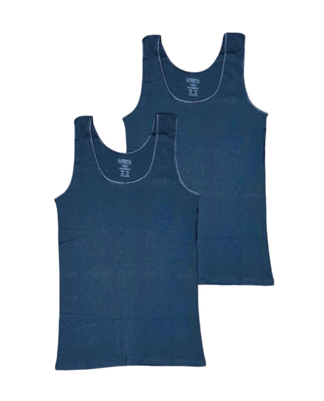 Toker Collection® Unterhemd Damen Achselhemd mit Satinkante 2 Stück (Packung, 2er-Pack) aus reiner Baumwolle