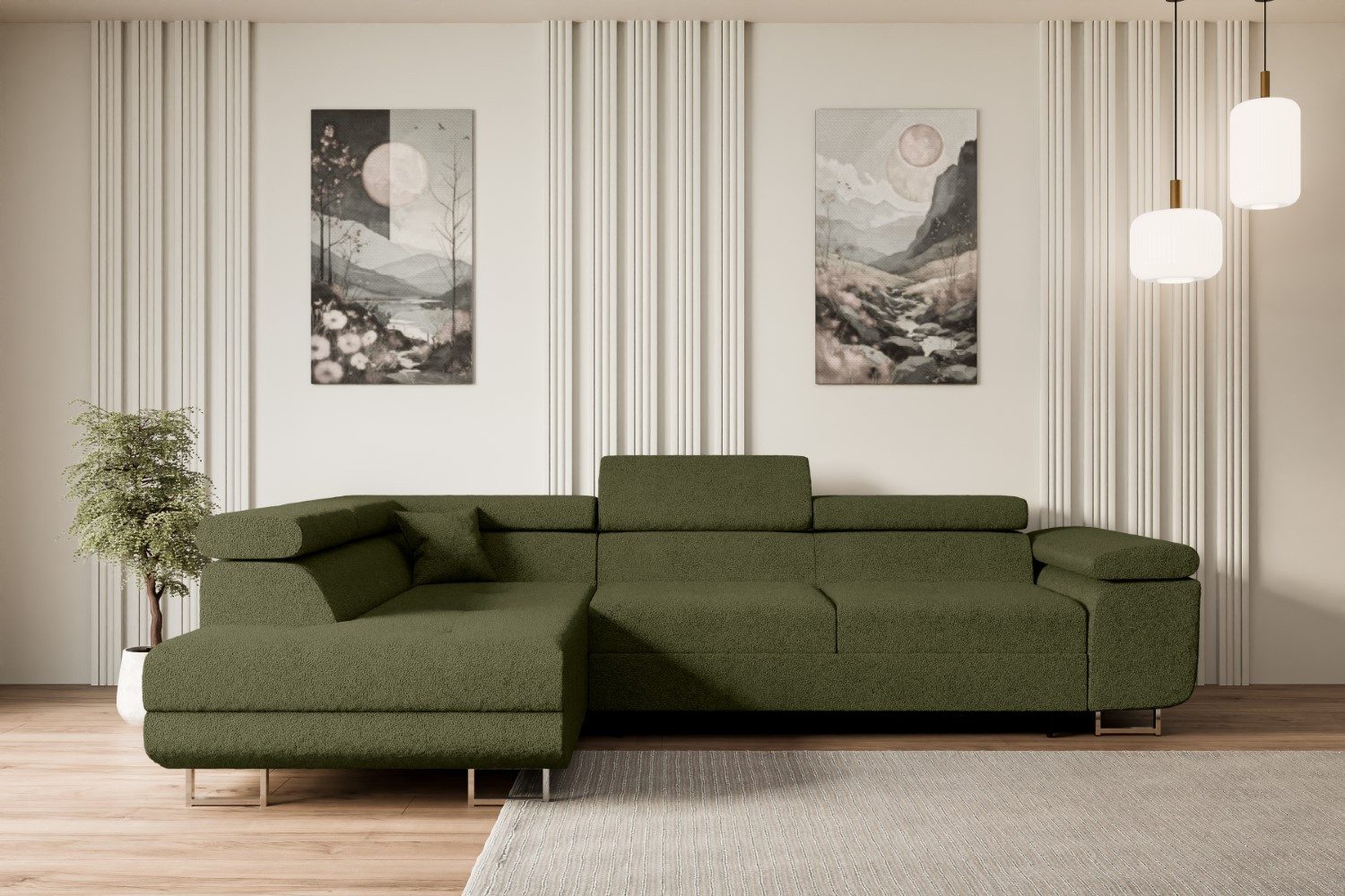 ALTDECOR Ecksofa GUSA-L, Couch mit Schlaffunktion, günstig online kaufen