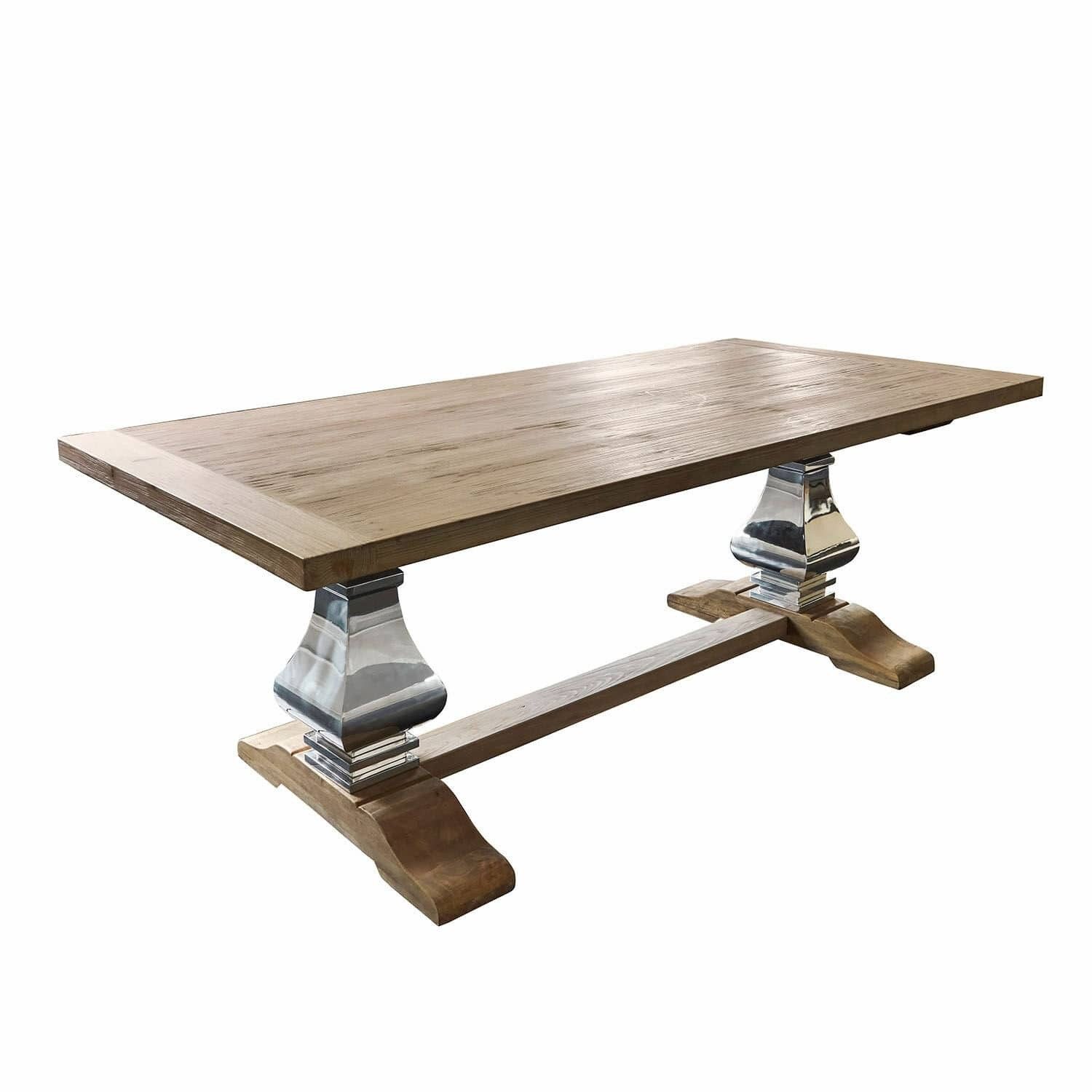 Mirabeau Esstisch Esstisch Filton braun/silber günstig online kaufen