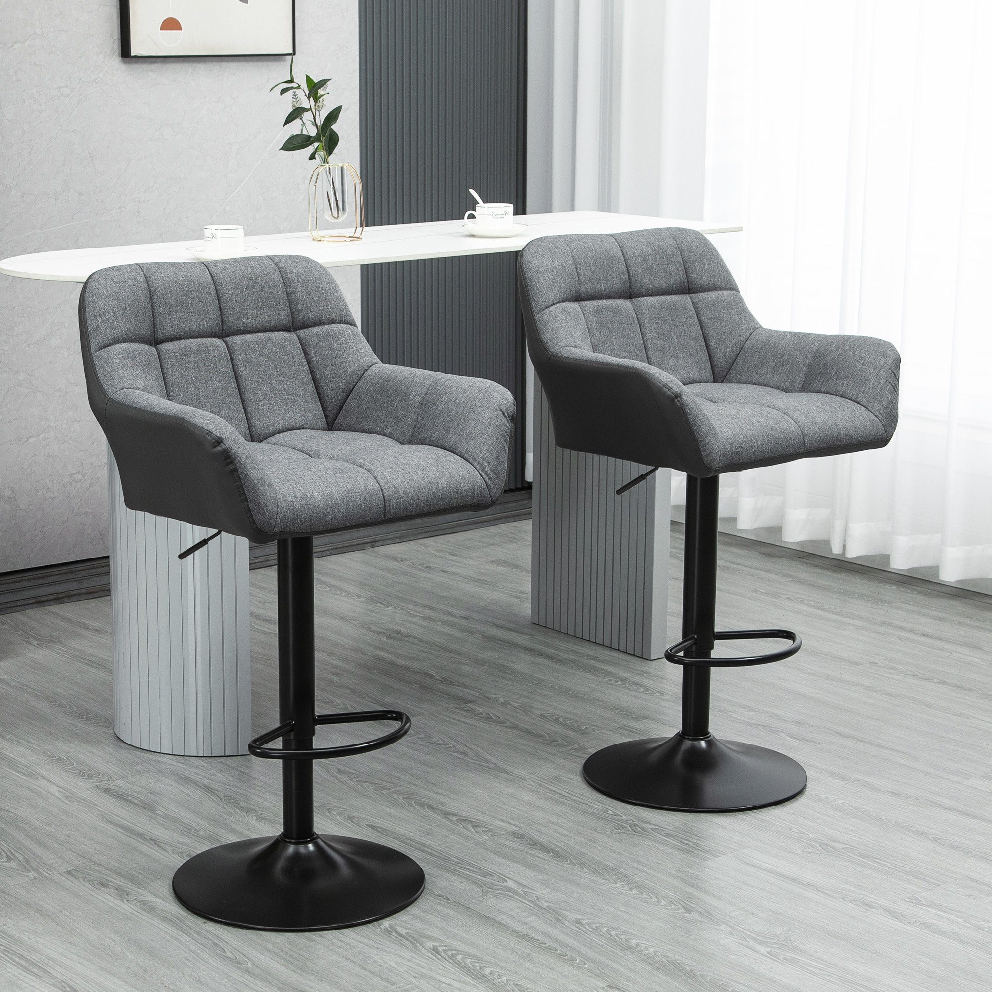 HOMCOM Barhocker Bistrohocker mit Lehne und günstig online kaufen