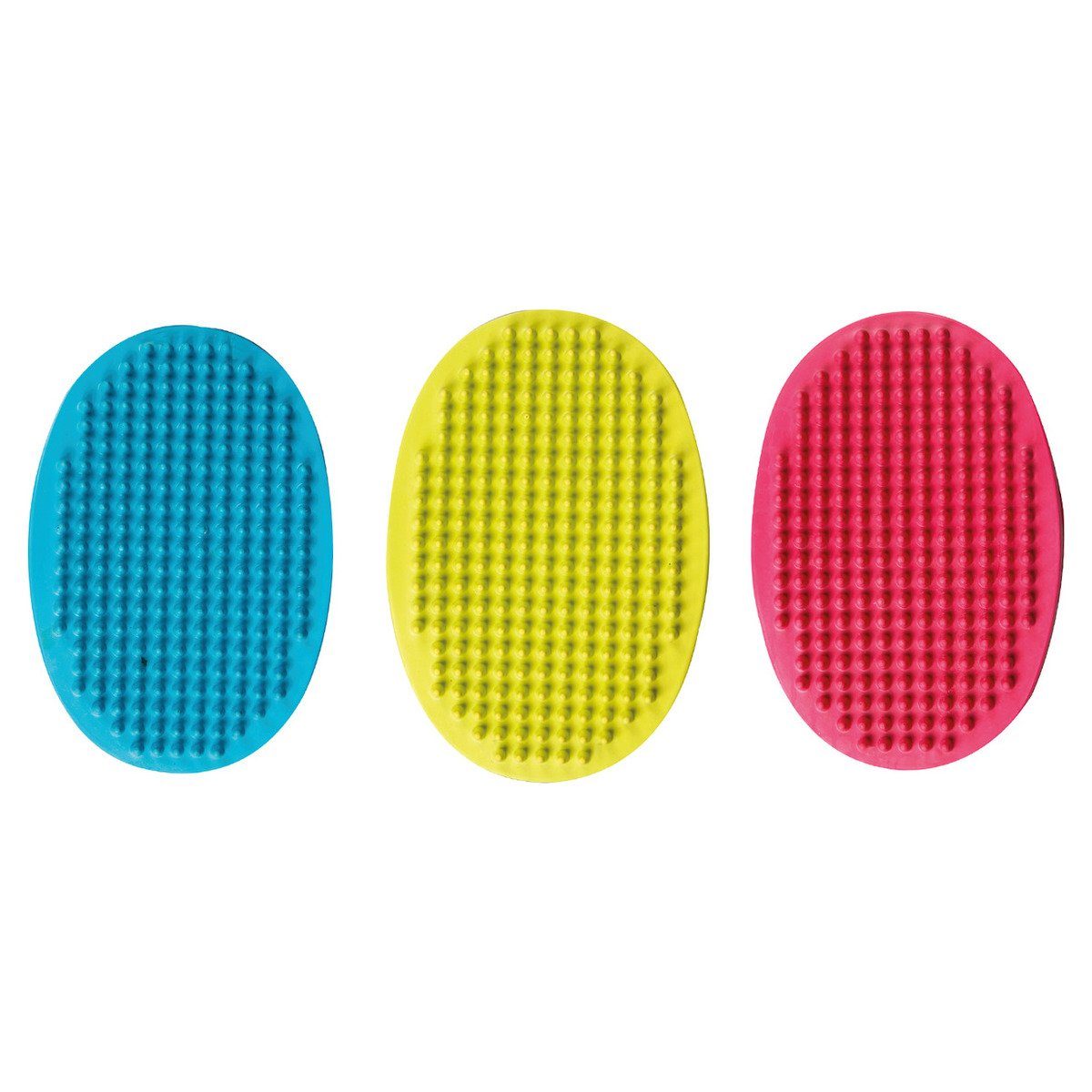 Fellbürste Gummibürste oval