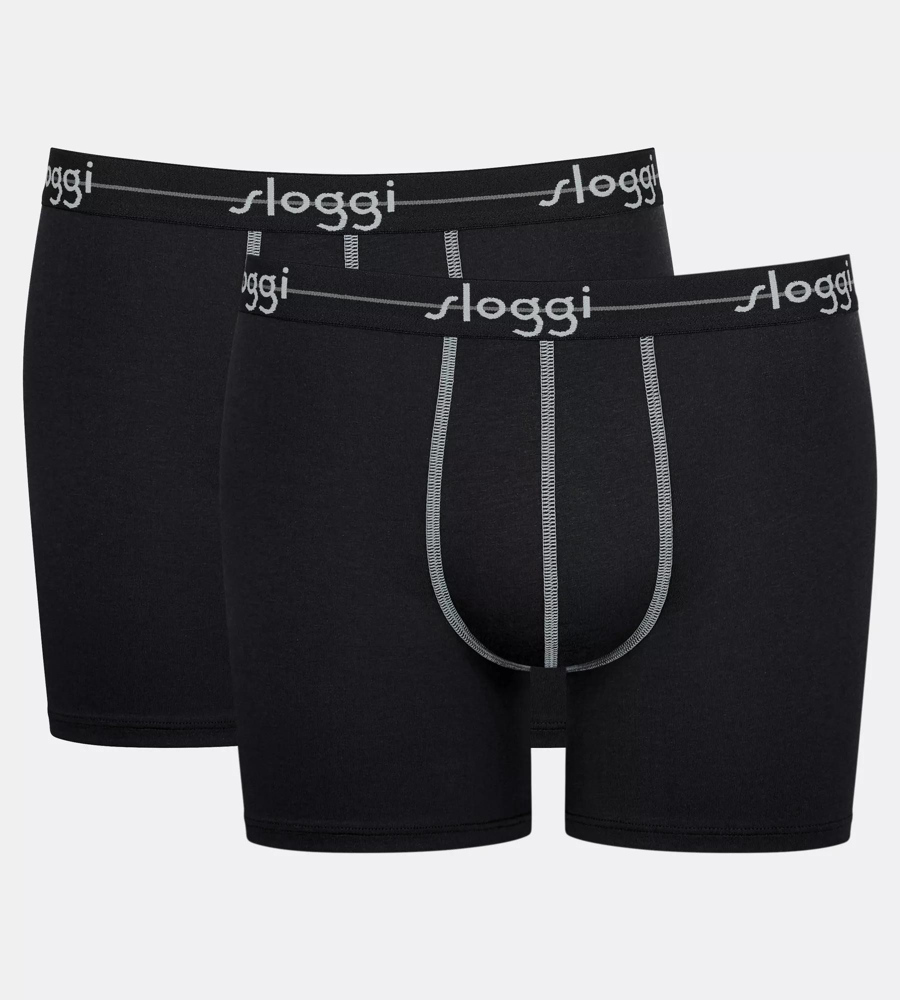 sloggi Boxershorts men Start (2er Pack) ohne Eingriff, extra weiches Taillenband, Single-Jersey Qualität