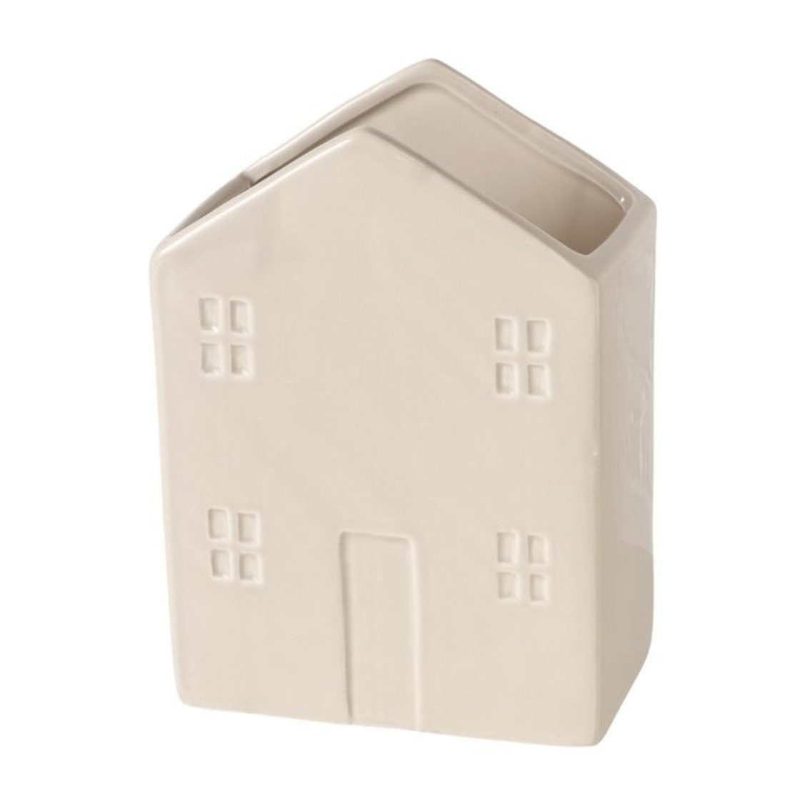 BOLTZE GRUPPE Aufbewahrungsbox Utensilbox Hausform H16cm beige
