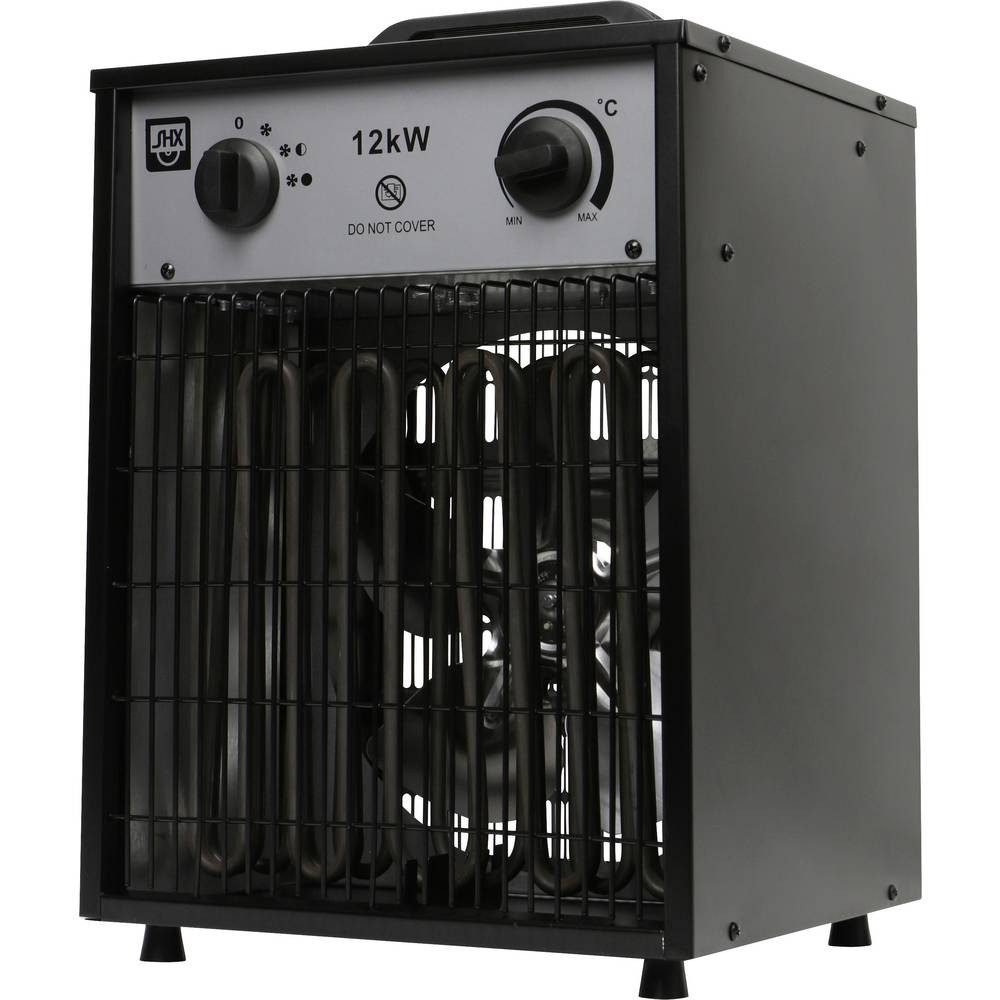 SHX Heizgerät 12KW2025 Bauheizer 12000 W Schwarz/Grau SHX12KW2025, Heizlüfterfunktion, Überhitzungsschutz