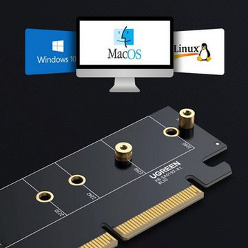 UGREEN Erweiterungskartenadapter PCIe 4.0 x16 auf M.2 NVMe M-Key Computer-Adapter