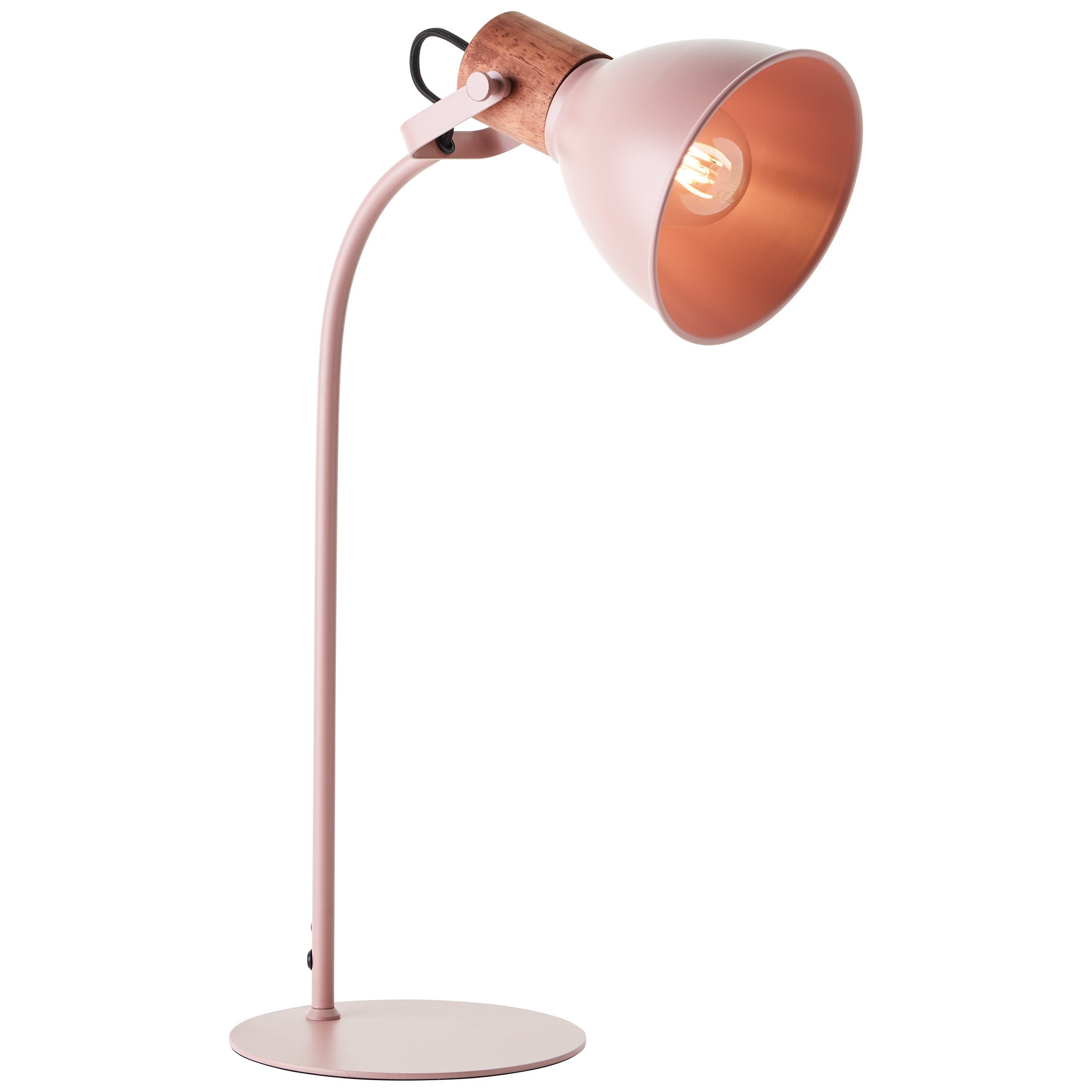 Brilliant Tischleuchte Erena, ohne Leuchtmittel, Höhe 52 cm, E27, Metall/Holz