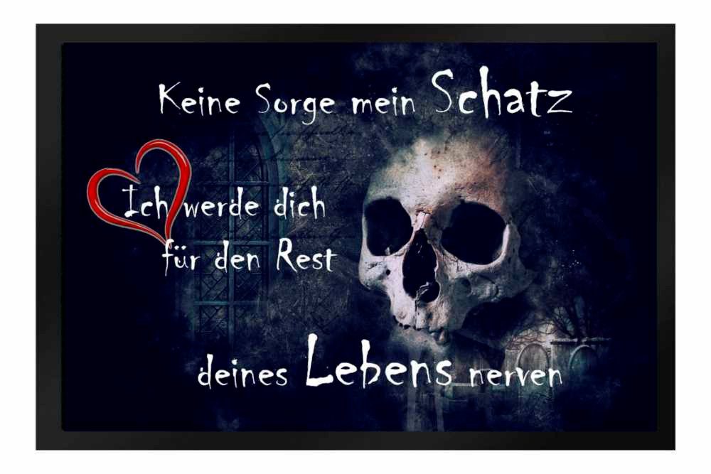 Ladreas Fußmatte Schmutzfangmatte Totenkopf Leben Schatz günstig online kaufen