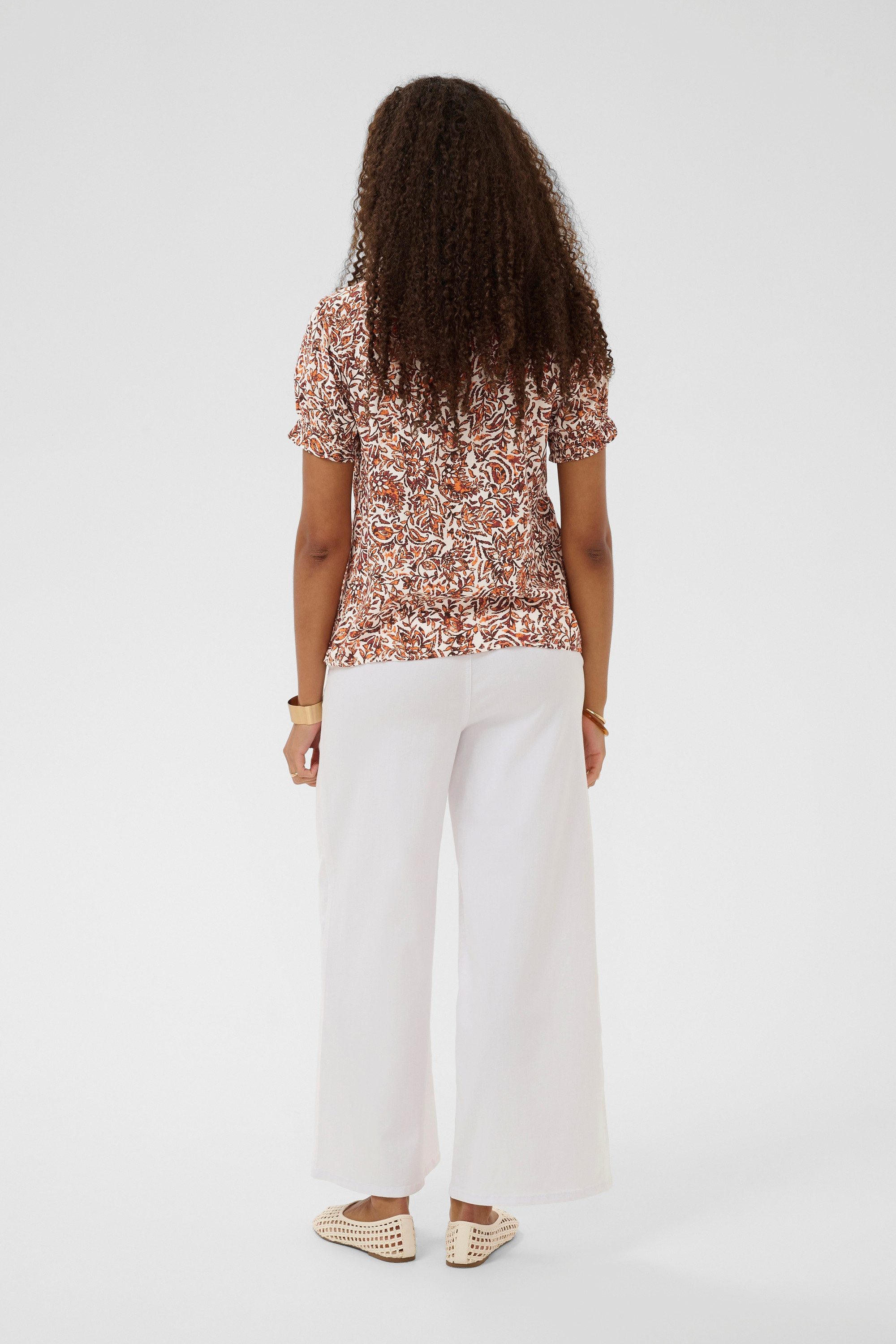 Cream Kurzarmbluse Kurzarm-Bluse CRTiah