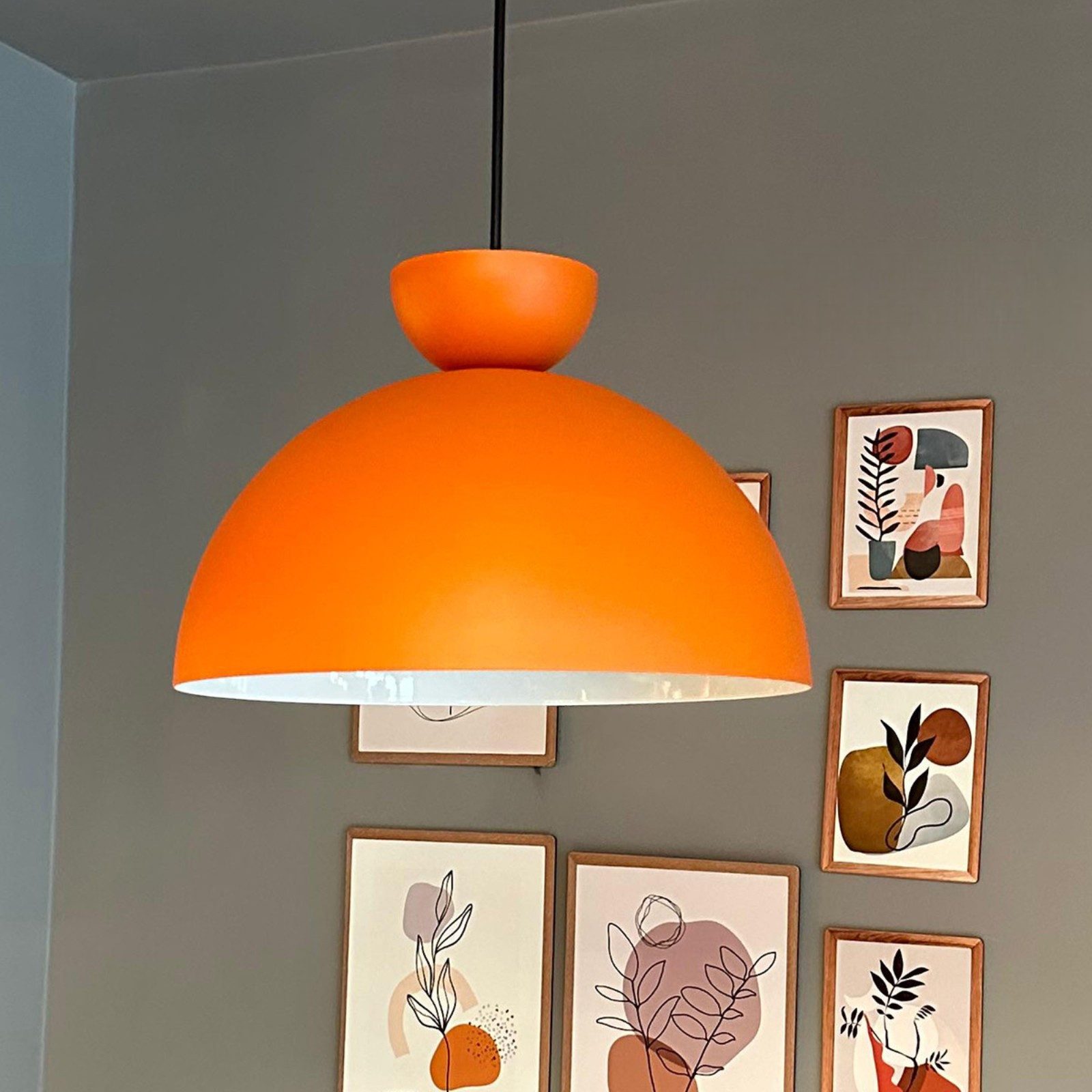 Bamyum Pendelleuchte Yimpi Metall Ø30 cm, E27, Vintage Pendelleuchte, ohne Leuchtmittel