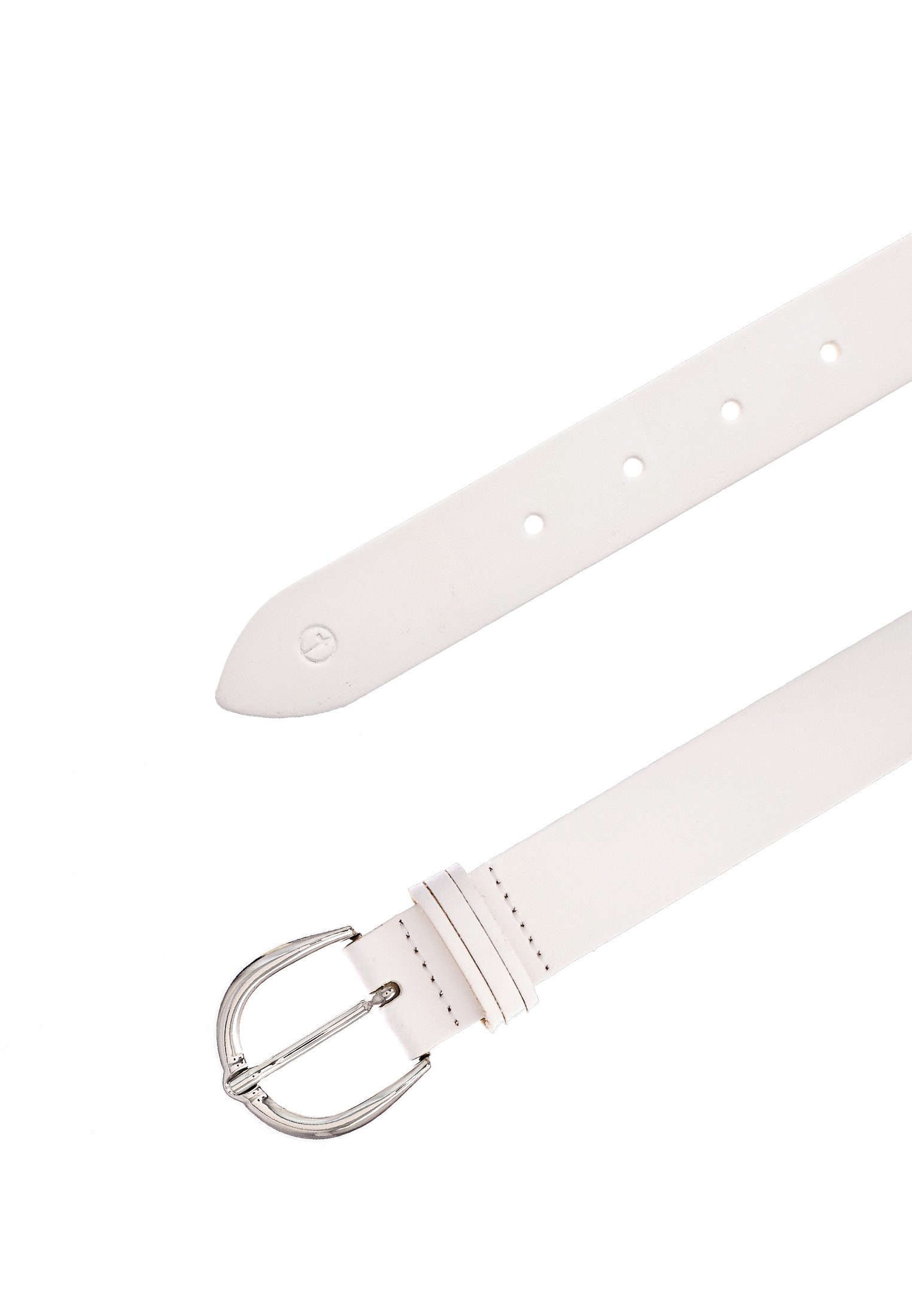 Tamaris Ledergürtel "Clara Silver" mit glänzender silberfarbener Schließe