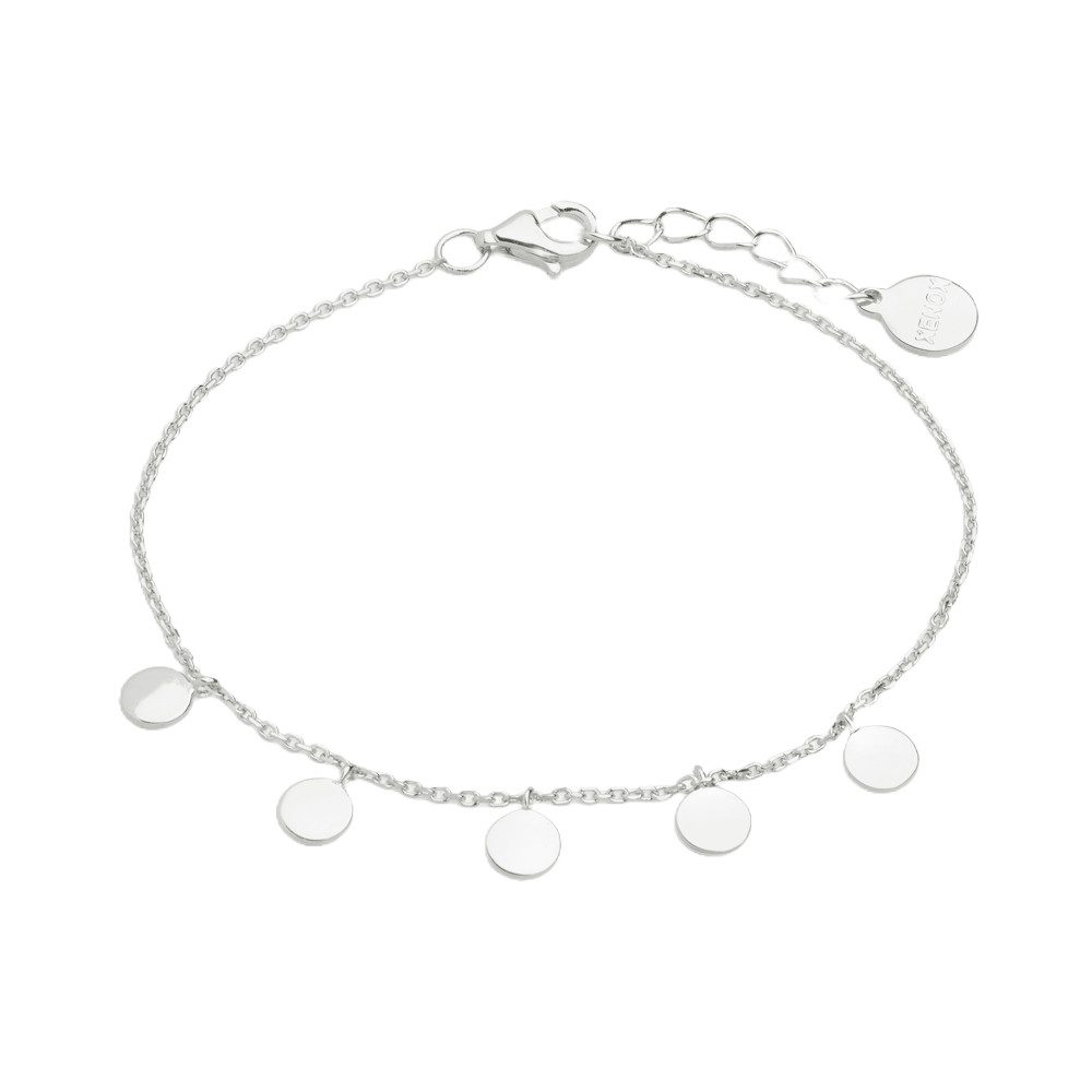 XENOX Armband Xenox Armband Damen Gravur Runde Plättchen Sterlingsilber XS3691