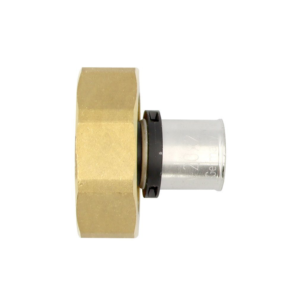 PipeTec Deutschland Pressfitting Pressfitting Verschraubung Übergang 20x2 mm 1 1/2 Zoll IG TH Kontur