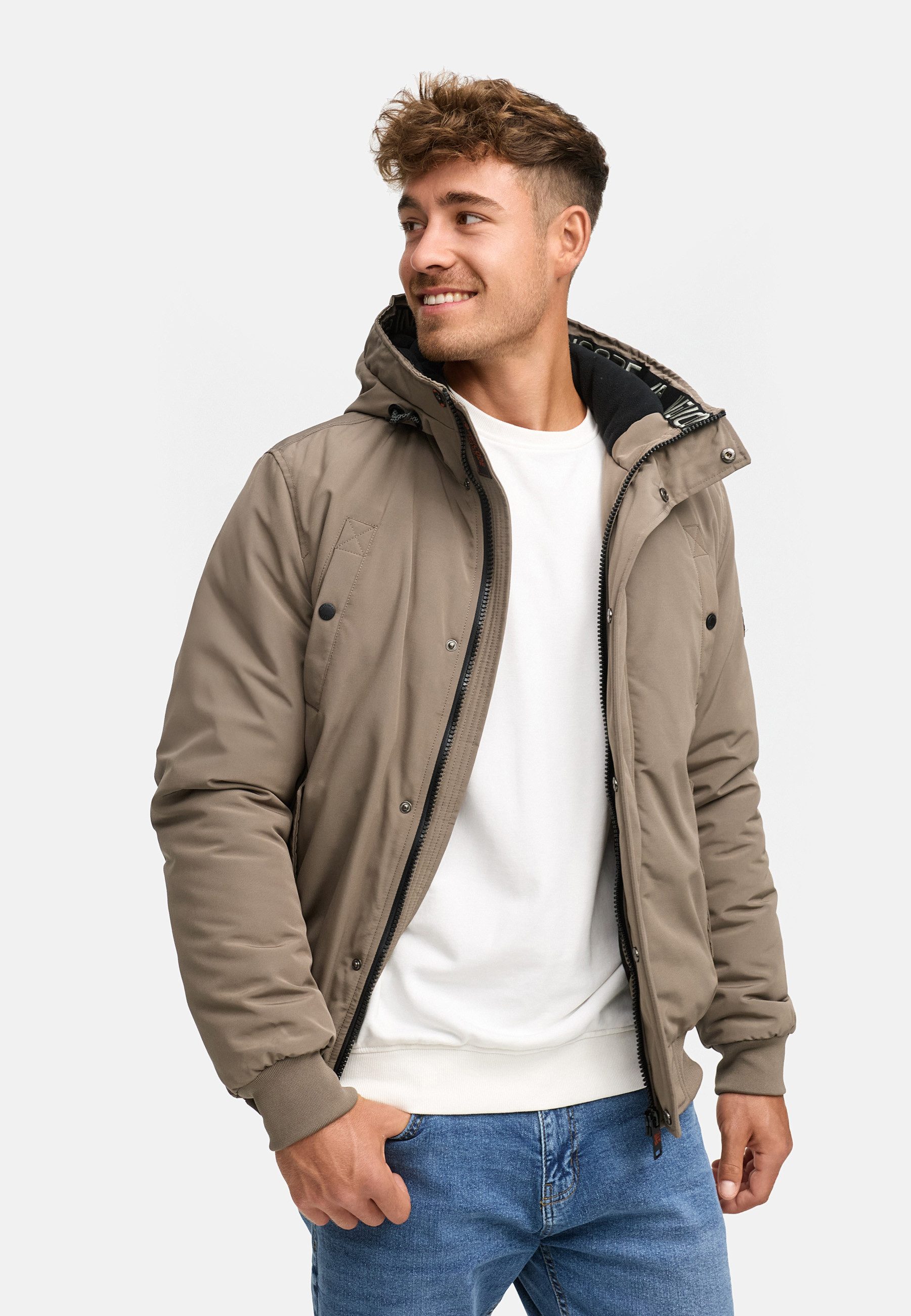 Indicode Winterjacke Herren INAlbanos Jacke Winter Herrenjacke mit Kapuze u günstig online kaufen