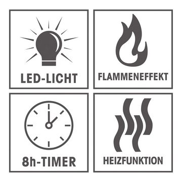 EASYmaxx LED Laterne, Flammeneffekt & Wärme