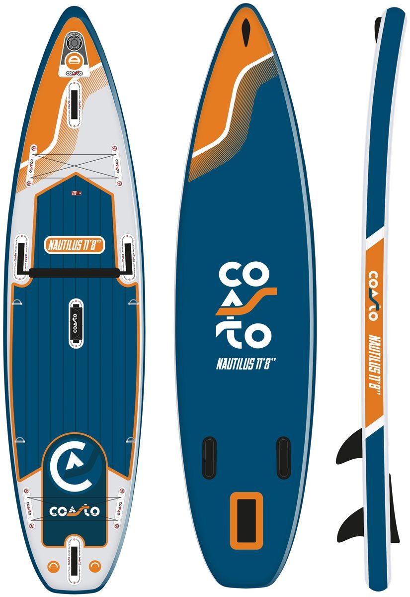 SUP-Board COASTO NAUTILUS 11.8 SUP Board Stand Up Paddle Surf-Board aufblasbar