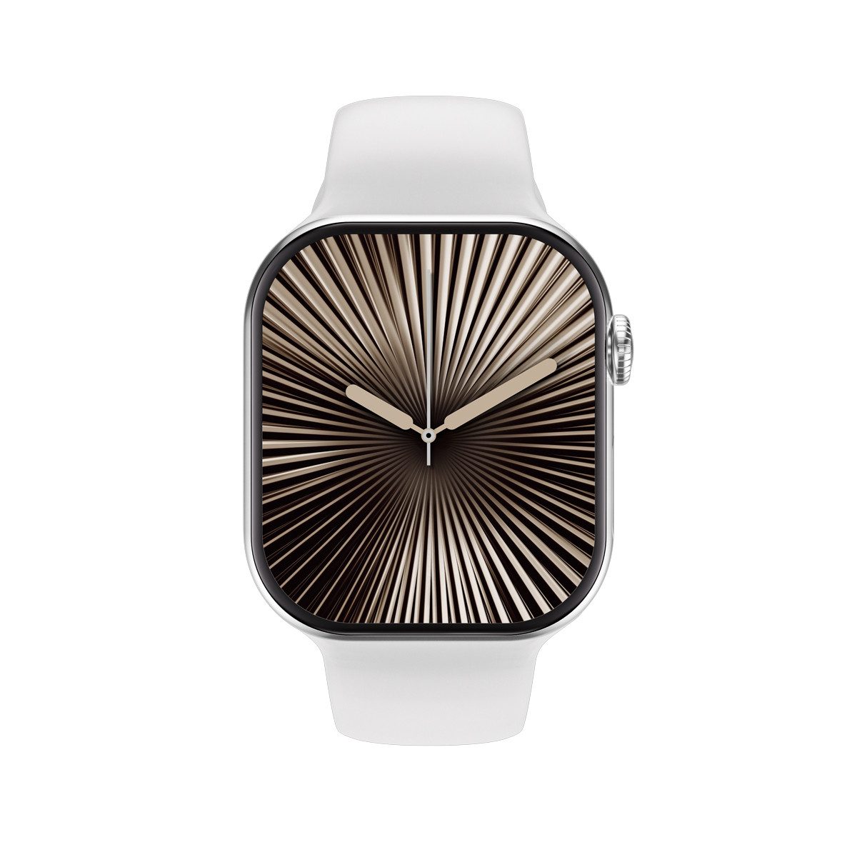 Platinet PSMART10 Smartwatch (4,7 cm/1,85 Zoll), AMOLED Display mit Gesundheitsfunktionen und langer Akkulaufzeit silberfarben