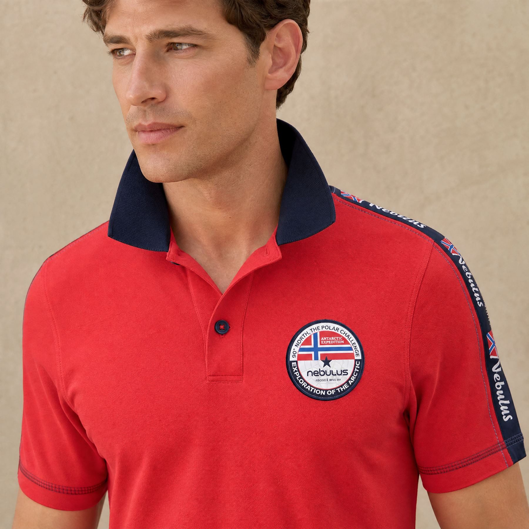 Nebulus Poloshirt NEBI, P4975 - Herren, rot, L