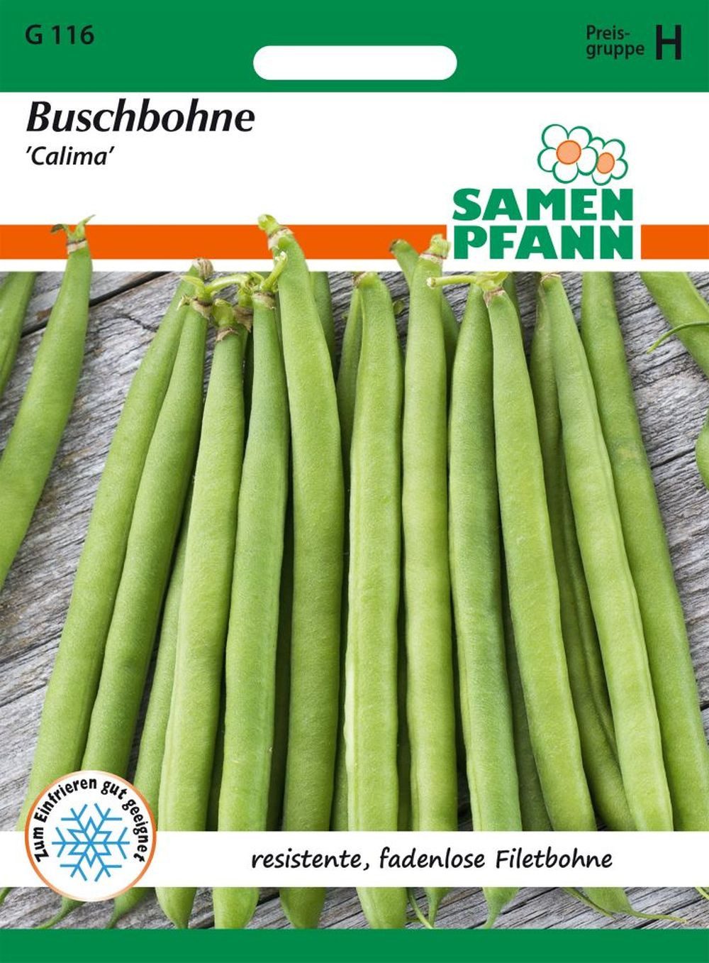 SAMEN PFANN Gemüsesamen Buschbohne, Calima (Filetbohne) - Bohnen-Samen Saatgut Samen, Phaseolus vulgaris
