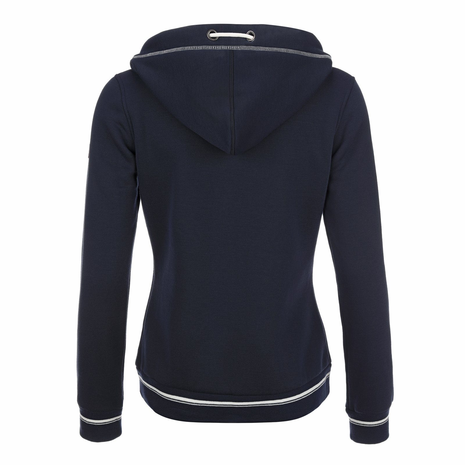modAS Fleecejacke 40612 Damen Fleece-Kapuzenjacke Meerzeit mit Kapuze mit Durchzugsband