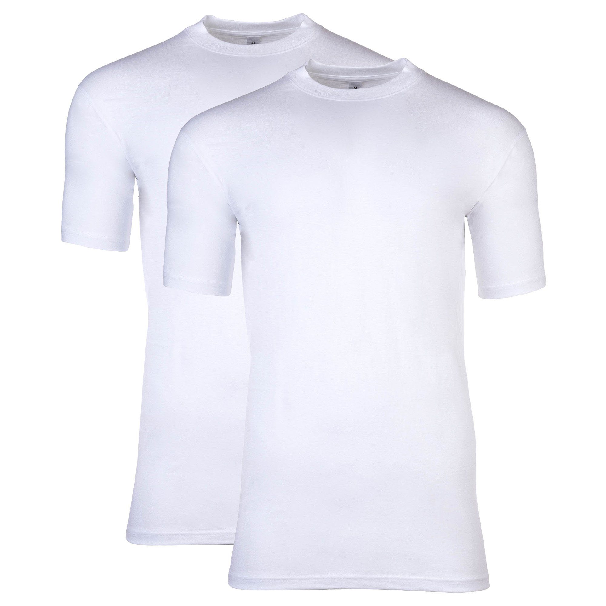 Hom T-Shirt Herren T-Shirt, 2er Pack - Tee Shirt Harrow Weiß