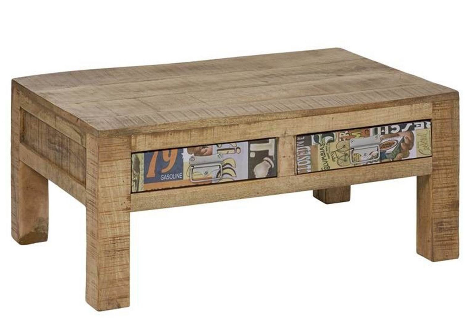 Massivmoebel24 Couchtisch Couchtisch Mango 90x60x40 mehrfarbig lackiert LOUNGE COLLECTION #11