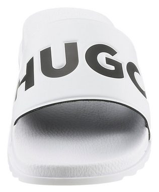 HUGO Badepantolette, Sommerschuh, Poolslides, Schlappen, mit HUGO-Logoschriftzug