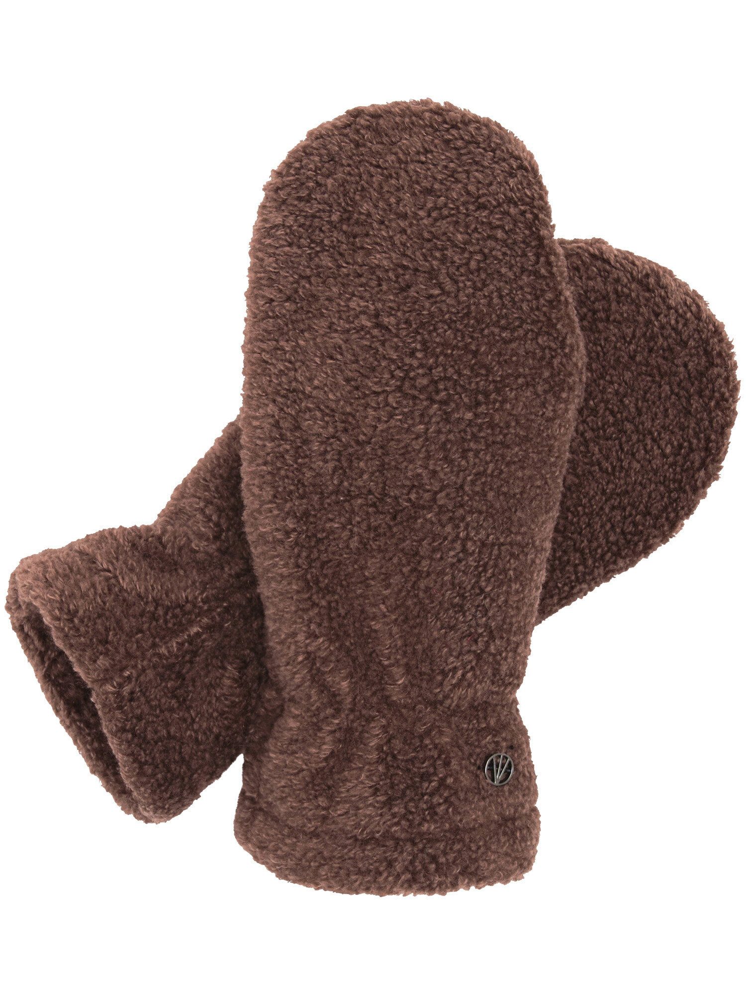 Loevenich Strickhandschuhe Loevenich Fäustlinge aus Lammfell-Imitat