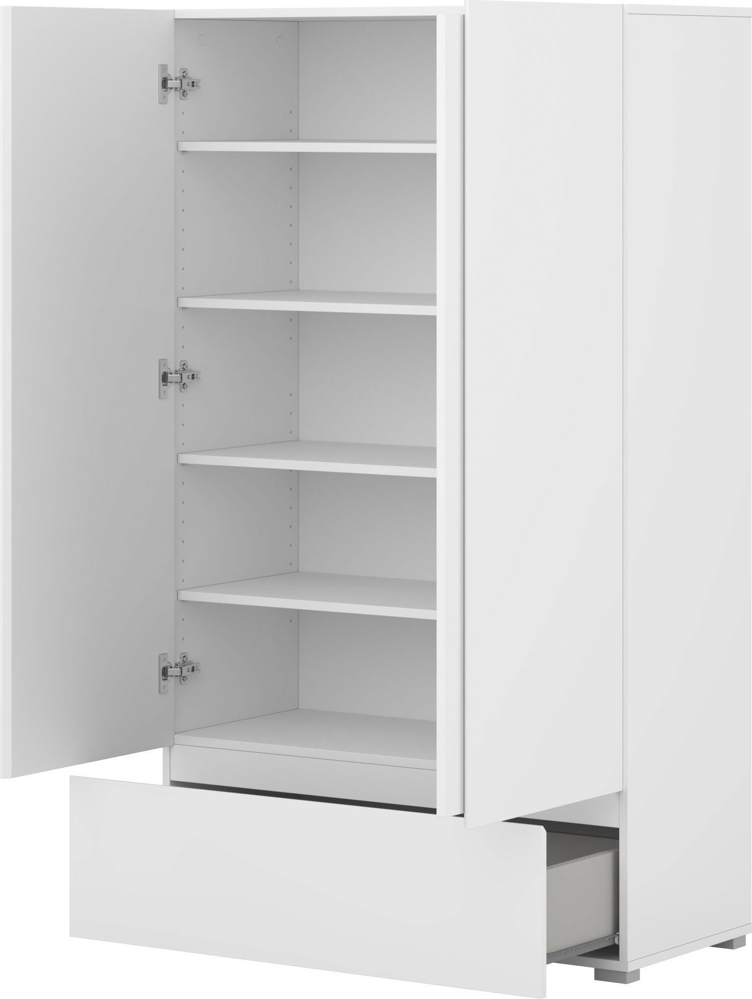 OTTO home Mehrzweckschrank Metric,Breite 89 cm, Highboard, Universalschrank, Garderobe Waescheschrank mit viel Stauraum, Einlegeböden verstellbar – Bild 5 von 5