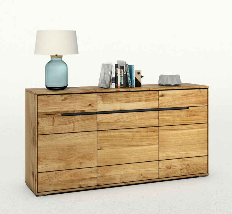 ELFO Sideboard Sideboard Lola Kommode Anrichte Wildeiche teilmassiv geölt B.163cm, Breite, 163cm