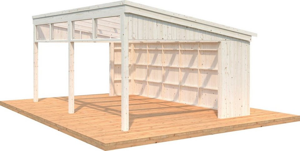 Palmako Holzpavillon »Nova«, mit Oberlicht, BxT: 617×397 cm, transparent
