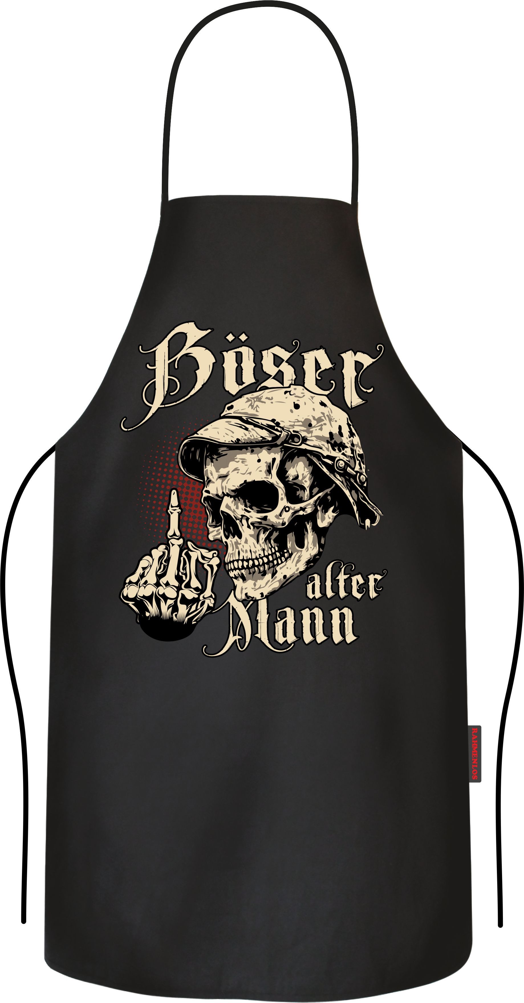 Grillschürze Kochschürze Küchenschürze für Nörgler: Böser alter Mann
