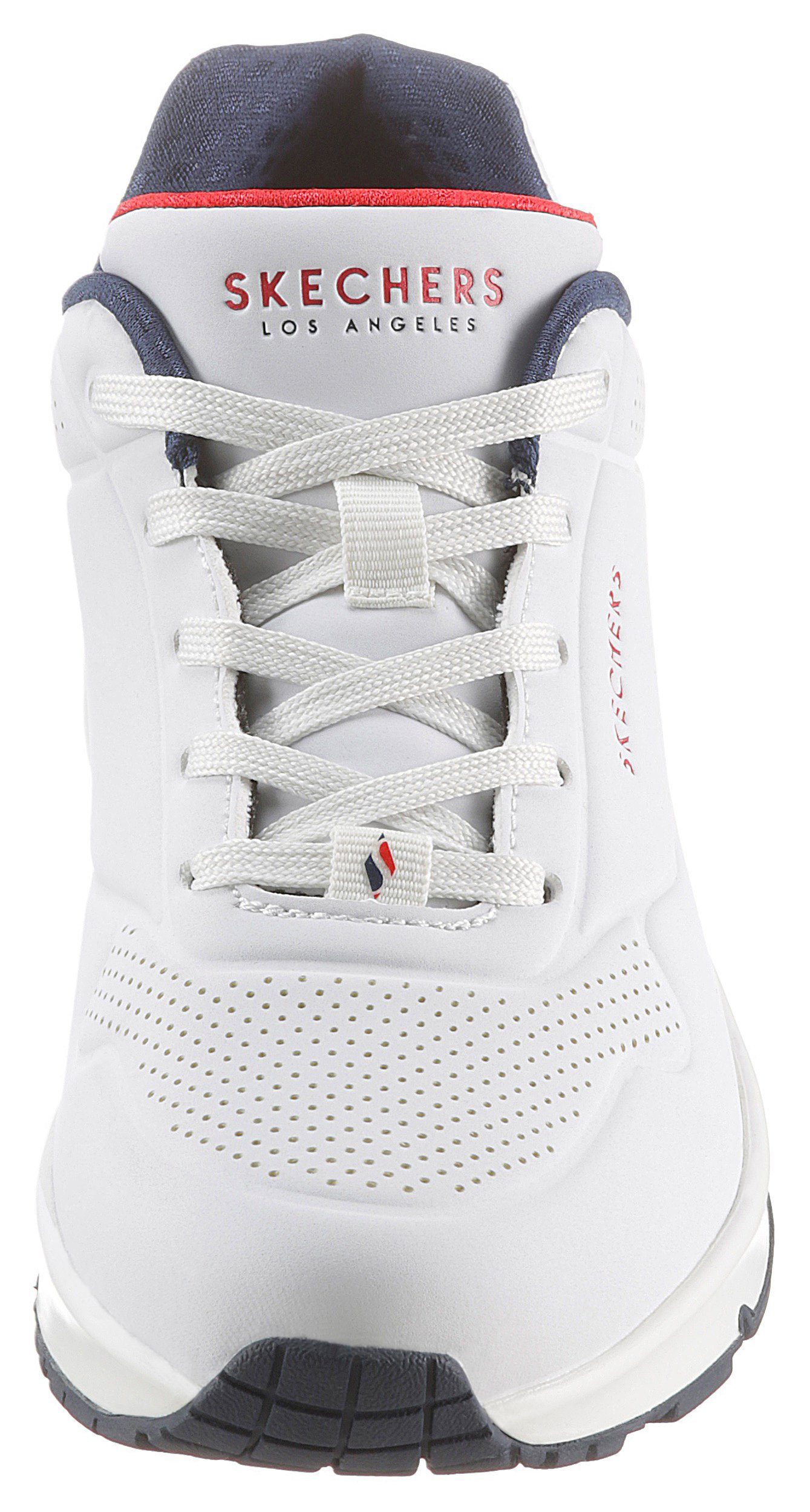 Skechers Uno - Stand on Air Wedgesneaker Freizeitschuh, Halbschuh, Schnürschuh mit feiner Perforation – Bild 4 von 5