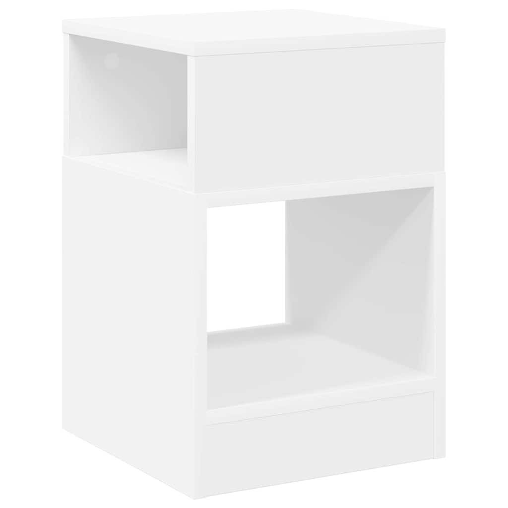 vidaXL Beistelltisch Beistelltisch Weiß 30,5 x 30 x 45 cm Holzwerkstoff (1-St)