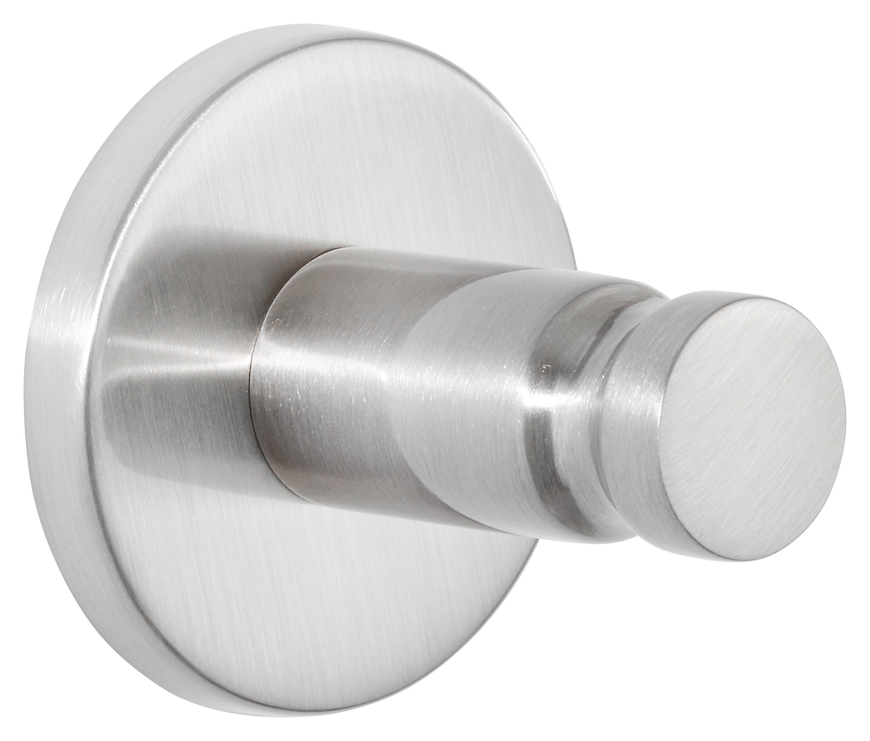 tesa Handtuchhaken 1x tesa Nooblesse Handtuchhaken, Badezimmer, Gäste-WC, Wandmontage, (Komplett-Set, 2-St., inkl. Klebelösung), edelstahl 3,7 cm : 3,7 cm : 3,7 cm